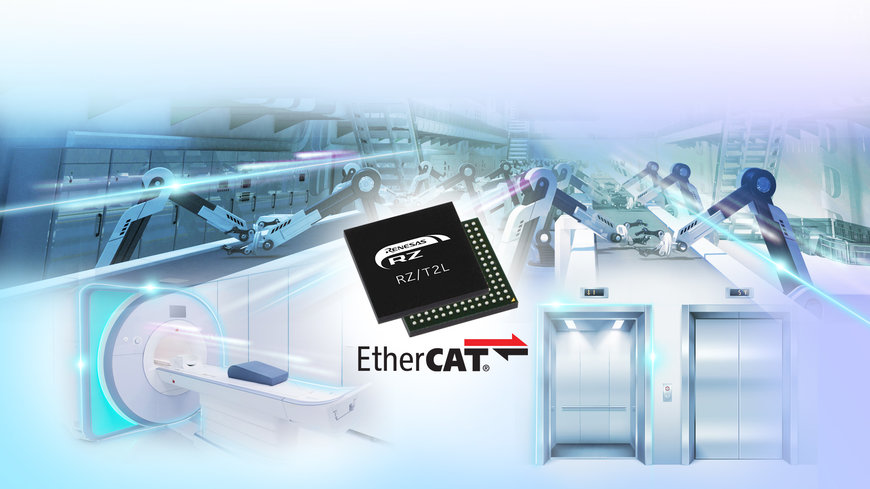 Le Nouveau MPU Industriel RZ/T2L de Renesas Permet un Contrôle en Temps Réel Rapide et Précis Grâce à la Communication EtherCAT